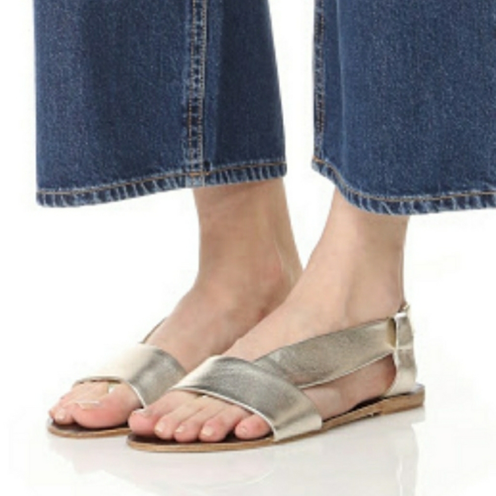 Free People | Under Wraps Gold Sandals